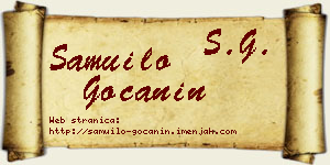 Samuilo Gočanin vizit kartica